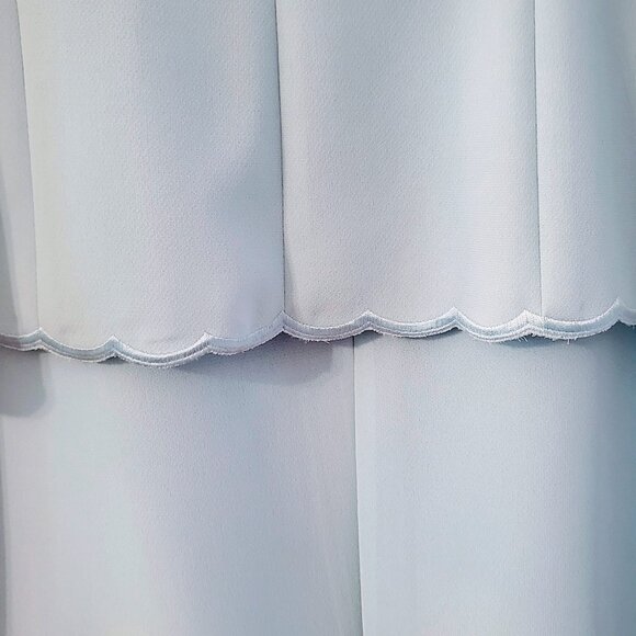 EUC GORGEOUS Skirt/Jacket Powder Blue Set Elastic in Waist- Just Beautiful! - Picture 13 of 16